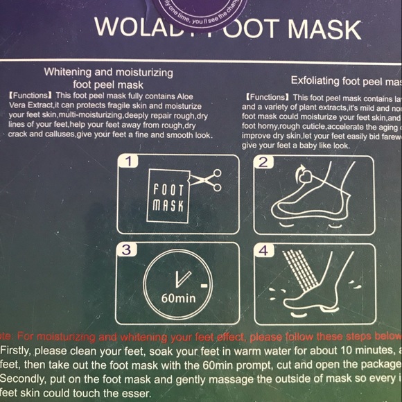 BNIB Foot Mask(s) *sealed package* - Picture 2 of 6